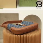 Túi Gucci Jackie 1961 Small Shoulder Bag GG Demin Jacquard Blue Xanh 28CM Best Quality