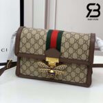 Túi Gucci Queen Magaret Shoulder Bag Brown Nâu 27CM Siêu Cấp