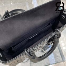 Túi Lady Dior D-Joy Bag Đen Kim Cương Da Bê 26CM Best Quality