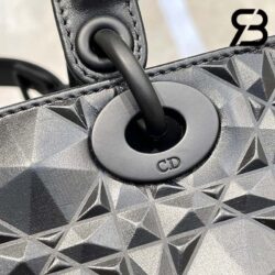 Túi Lady Dior D-Joy Bag Đen Kim Cương Da Bê 26CM Best Quality