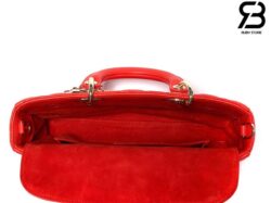 Túi Lady Dior D-Joy Bag Bright Orange Màu Đỏ Cam Da Cừu 26CM Best Quality