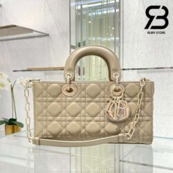 Túi Lady Dior D-Joy Bag Natural Da Cừu 26CM Best Quality