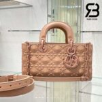 Túi Lady Dior D-Joy Bag Rose Màu Hồng Đất Kim Cương Da Bê 26CM Best Quality