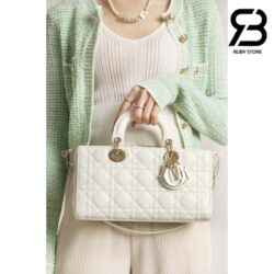 Túi Lady Dior D-Joy Bag Màu Trắng Da Cừu 26CM Best Quality