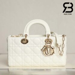Túi Lady Dior D-Joy Bag Màu Trắng Da Cừu 26CM Best Quality