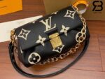 Túi LV Favorite Monogram Empreinte Black Beige Đen Kem 24CM Best Quality