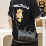 Túi LV Keepall Bandouliere 25 Monogram Ẹclipse Da Bê 25Cm Best Quality