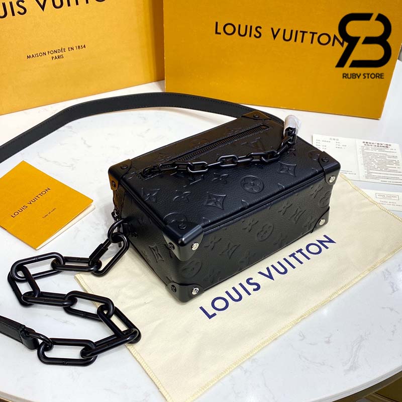 Túi LV Mini Soft Trunk Taurillon Monogram Black Đen 18CM Best Quality