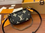 Túi LV Multi Pochette Monogram Empreinte Black Beige Đen Kem Best Quality