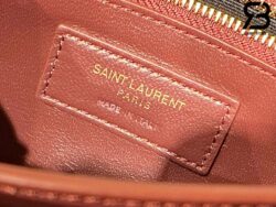 Túi YSL Cassandra Medium Chain Bag In Crocodile Màu Đen 22CM Best Quality