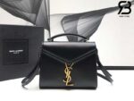 Túi YSL Cassandra Mini Top Handle Smooth Calfskin Màu Đen 20CM Best Quality