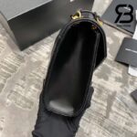 Túi YSL Envelope Medium Chain Bag Smooth Black Đen Da Calfskin 24CM Best Quality