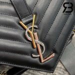 Túi YSL Envelope Medium Chain Bag Smooth Black Đen Da Calfskin 24CM Best Quality