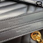 Túi YSL Envelope Medium Chain Bag Smooth Black Đen Da Calfskin 24CM Best Quality