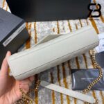 Túi YSL Envelope Small Chain Bag Grained White Gold Trắng Khóa Vàng Da Calfskin 21CM Best Quality