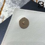 Túi YSL Envelope Small Chain Bag Grained White Gold Trắng Khóa Vàng Da Calfskin 21CM Best Quality