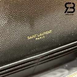 Túi YSL Envelope Woc Grained Black Gold Đen Khóa Vàng Da Calfskin 19CM Best Quality