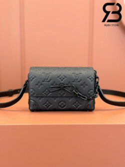 Túi LV Steamer Wearable Wallet Monogram Taurillon Đen 18CM Best Quality