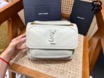 Túi YSL Niki Baby Chain Bag In White Trắng Da Cừu 21CM Best Quality