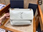 Túi YSL Niki Medium Chain Bag In White Trắng Da Cừu 28CM Best Quality