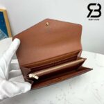Ví LV Sarah Wallet Monogram Coated Canvas Màu Nâu 19CM Best Quality