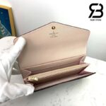 Ví LV Sarah Wallet Monogram Coated Canvas Màu Nâu 19CM Best Quality