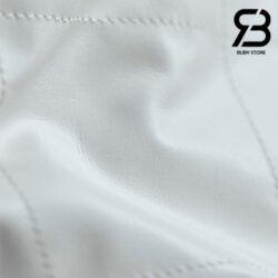 Túi Chanel 22 Small Handbag Trắng Logo Bạc Da Bê 34CM Best Quality