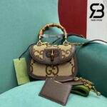 Túi Gucci Bamboo 1947 Jumbo Small Top Handle Bag Nâu Best Quality