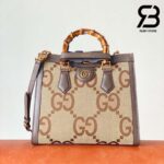 Túi Gucci Diana Jumbo GG Small Tote Bag Nâu 28CM Best Quality