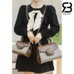 Túi Gucci Horsebit 1955 Medium Bag GG Supreme Nâu 28CM Best Quality