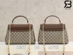 Túi Gucci Horsebit 1955 Medium Bag GG Supreme Nâu 28CM Best Quality