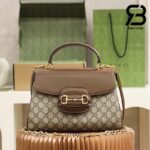 Túi Gucci Horsebit 1955 Medium Bag GG Supreme Nâu 28CM Best Quality