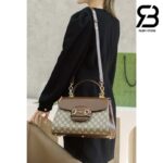 Túi Gucci Horsebit 1955 Medium Bag GG Supreme Nâu 28CM Best Quality