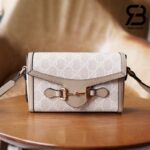 Túi Gucci Horsebit 1955 Mini Bag GG Supreme Kem 18CM Best Quality