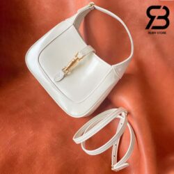 Túi Gucci Jackie 1961 Mini Shoulder Bag Trắng Leather 19CM Best Quality
