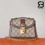 Túi Gucci Ophidia Mini Top Handle Bag GG Supreme Nâu Be Best Quality