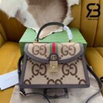 Túi Gucci Ophidia Small Top Handle Bag GG Jumbo Nâu Best Quality