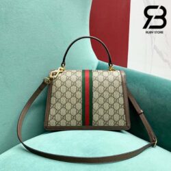 Túi Gucci Ophidia Small Top Handle Bag GG Supreme Nâu Be Best Quality