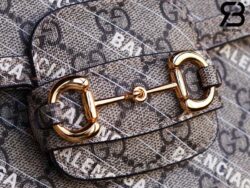 Túi Gucci & Balenciaga The Hacker Project Mini Gucci Horsebit 1955 Beige 20CM Best Quality
