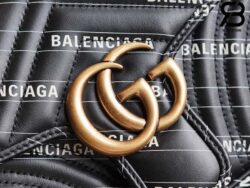 Túi Gucci & Balenciaga The Hacker Project Small GG Marmont Bag Đen 26CM Best Quality
