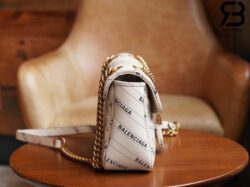 Túi Gucci & Balenciaga The Hacker Project Small GG Marmont Bag Trắng 26CM Best Quality