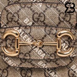 Túi Gucci & Balenciaga The Hacker Project Small Gucci Horsebit 1955 Beige 25CM Best Quality