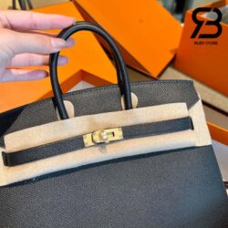 Túi Hermes Birkin 30 Đen Epsom Noir Khóa Vàng Khâu Tay Best Quality