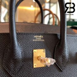 Túi Hermes Birkin 30 Đen Epsom Noir Khóa Vàng Khâu Tay Best Quality