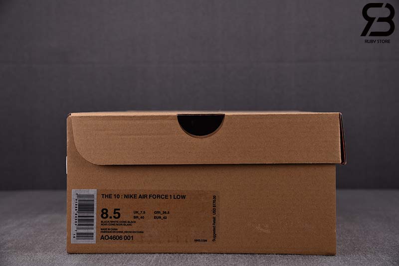 Giày Nike Air Force 1 Low Off-White Black White Siêu Cấp