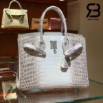 Túi Hermes Birkin 30 Himalaya Crocodile Diamond Hardware Khâu Tay Best Quality