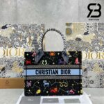 Túi Medium Dior Book Tote Đen Zodiac Tranh Thêu 36CM Best Quality