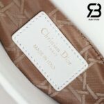 Túi Small Lady Dior Bag Màu Trắng Latte Cannage Da Cừu GHW 20CM Best Quality