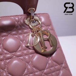 Túi Small Lady Dior Bag Màu Hồng Peony Cannage Da Cừu GHW 20CM Best Quality
