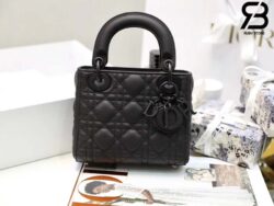 Túi Mini Lady Dior Bag Màu Đen Ultra Matte Calfskin 17CM Best Quality
